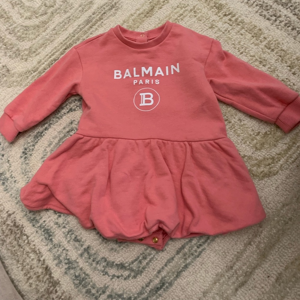 Balmain Kids Casual Dress in Pink - Picture 2 of 6